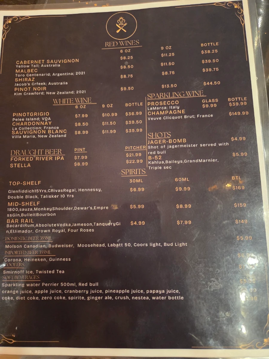 Menu, ROYAL MALABAR FINE DINE IN INDIAN CUISINE