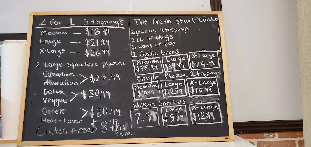 Menu, Master Choice 2 For 1 Pizza