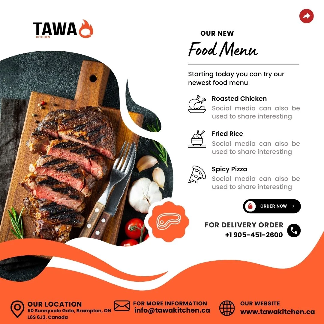 Menu, Tawa Kitchen - Indian Punjabi Restaurant in Brampton