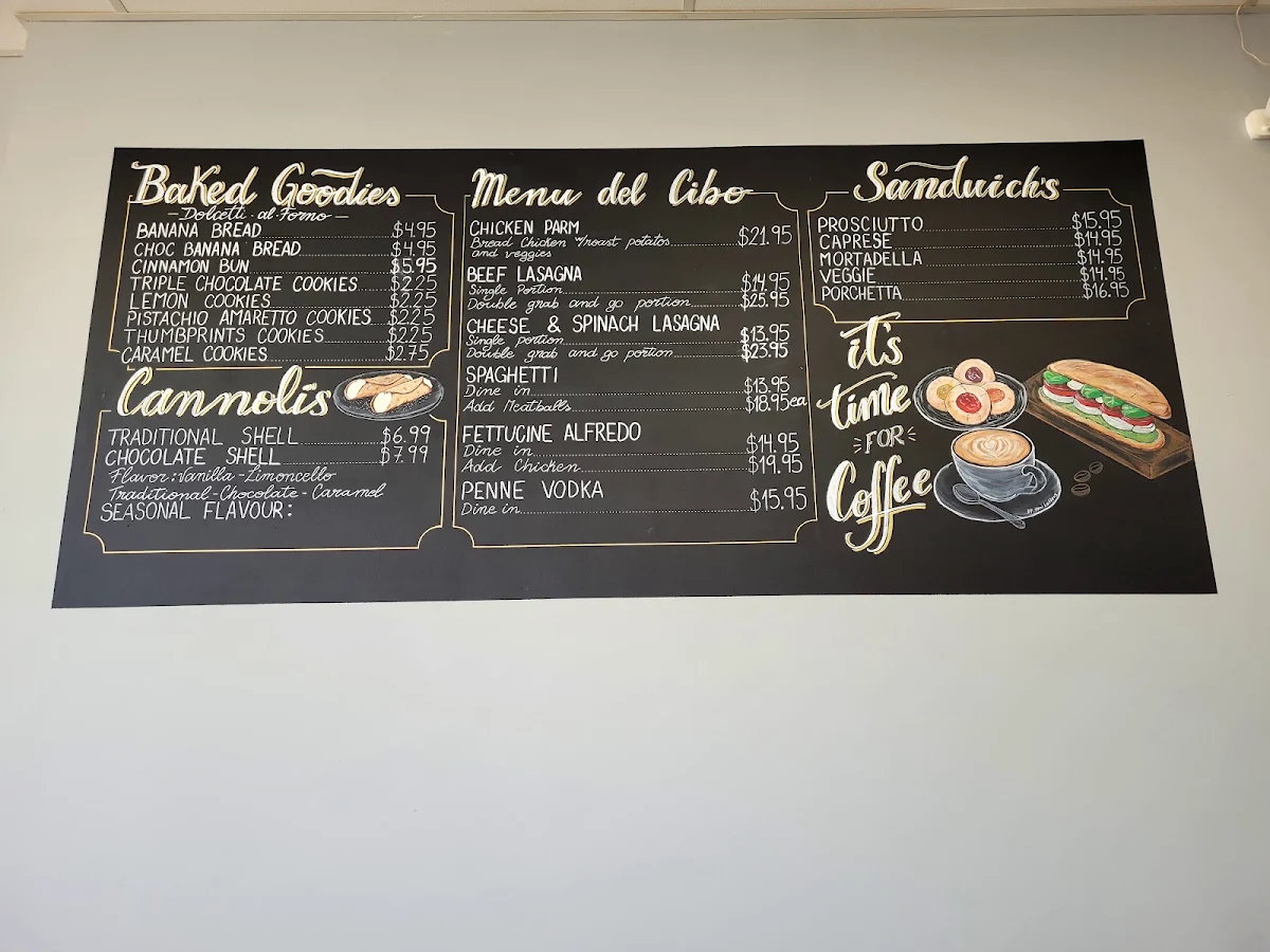 Menu, Coffee eVo