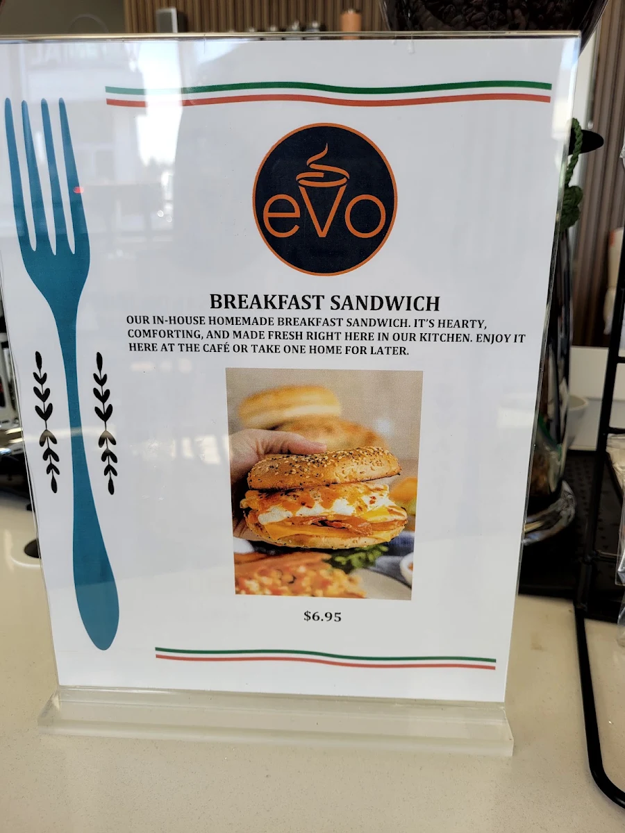 Menu, Coffee eVo