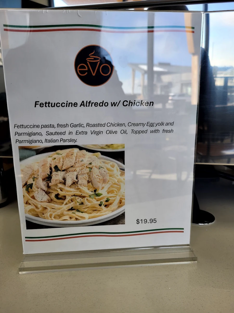Menu, Coffee eVo