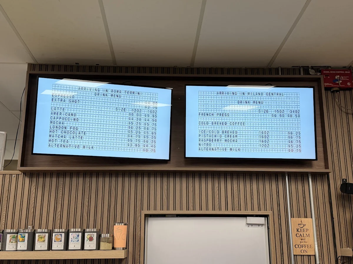 Menu, Coffee eVo