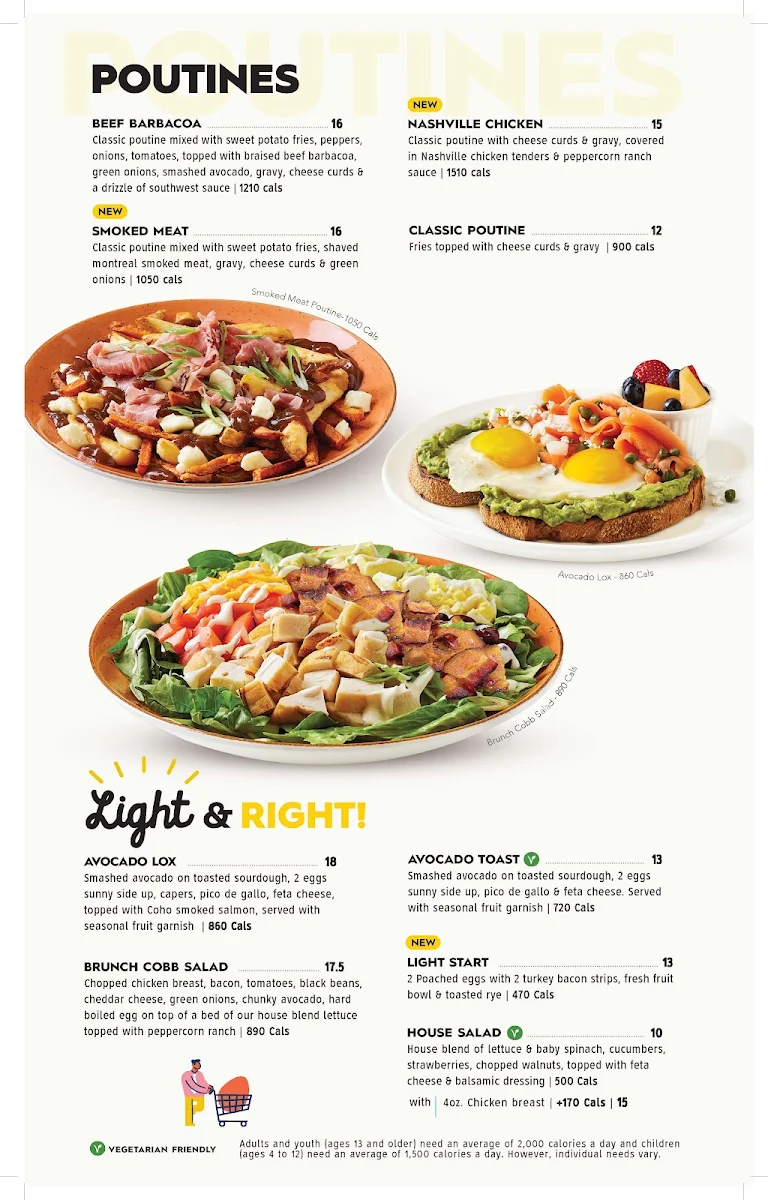 Menu, Eggsmart