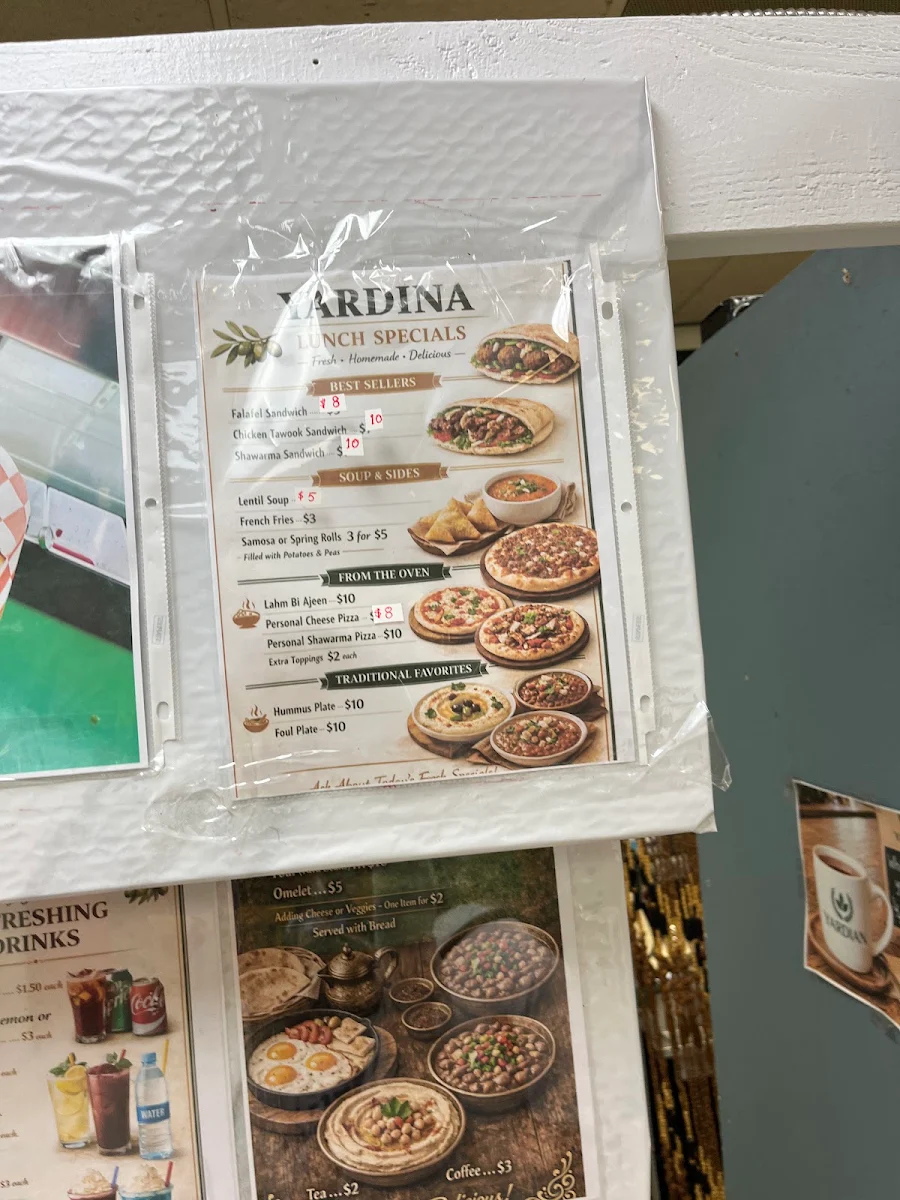 Menu, Taste of Baghdad(Yardina Spices and more)