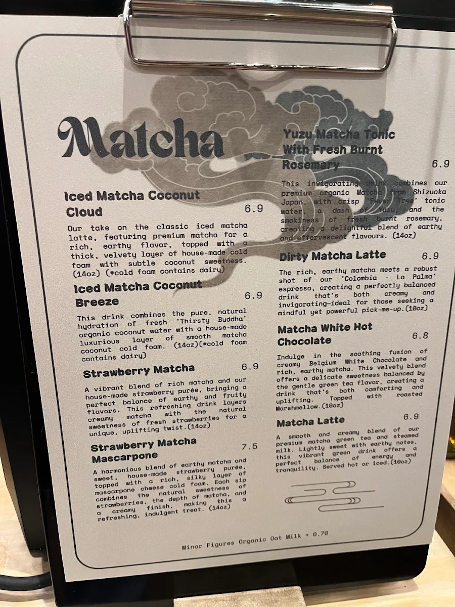 Menu, Wu Wei Coffee | 无为