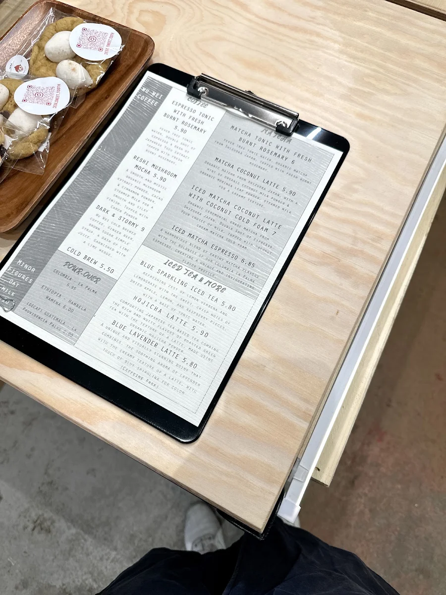 Menu, Wu Wei Coffee | 无为