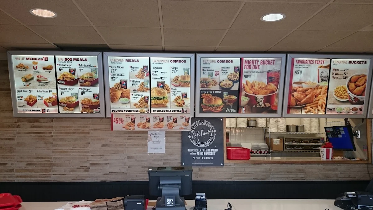 Menu, KFC