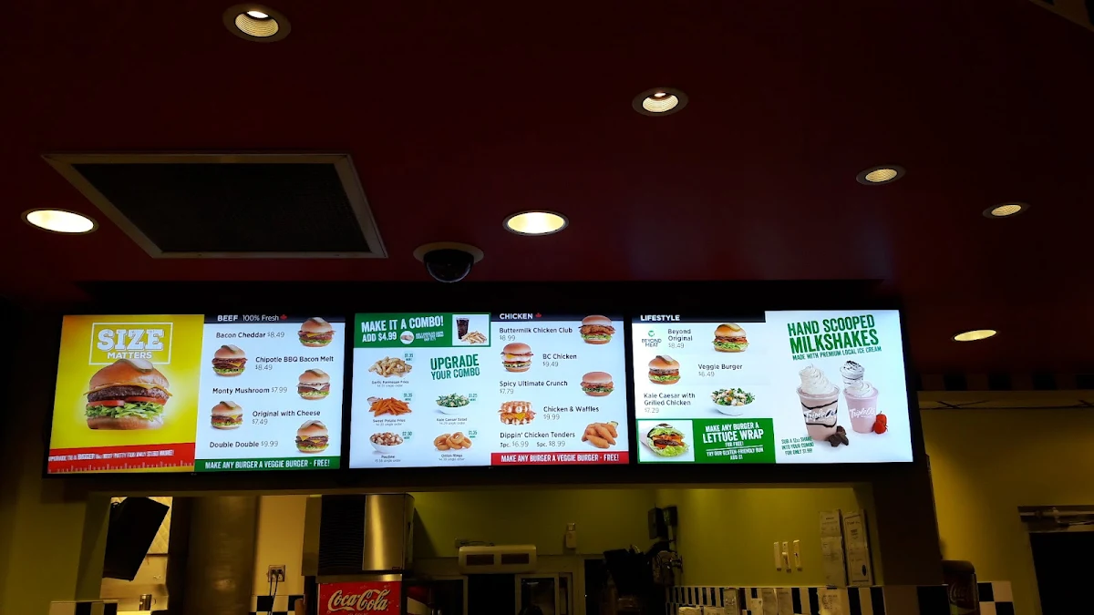Menu, Triple O's