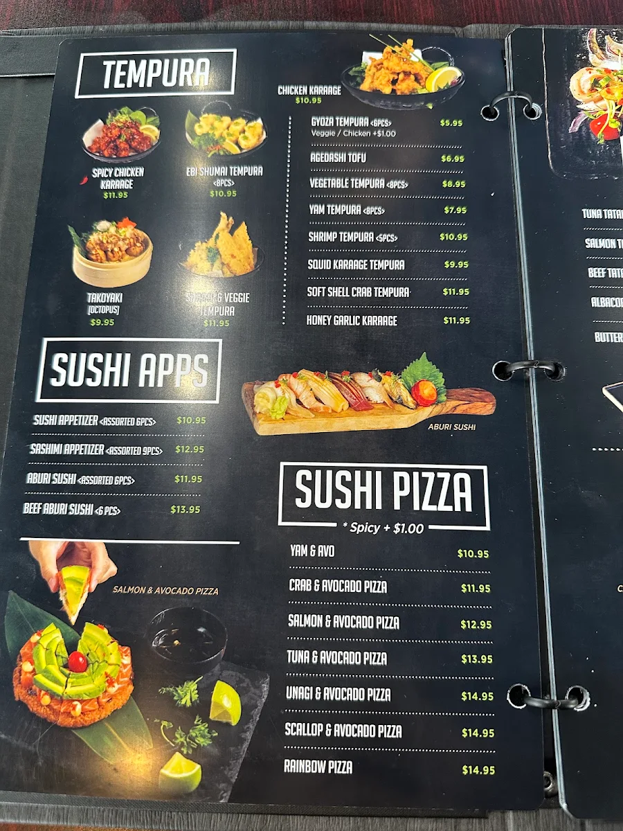 Menu, Kibo Sushi House - Brampton