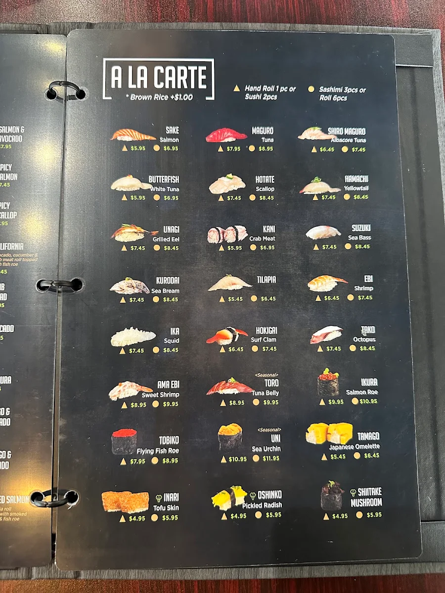 Menu, Kibo Sushi House - Brampton