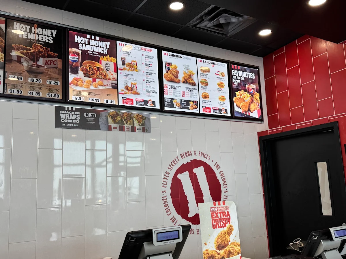 Menu, KFC