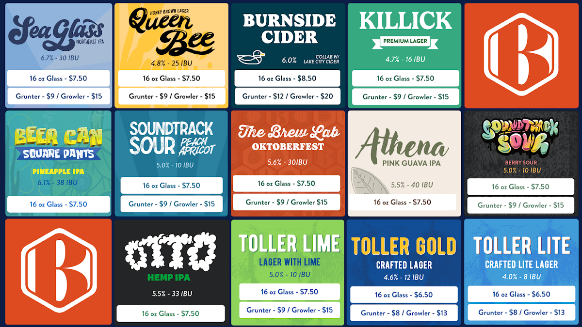 Menu, The Common By Burnside