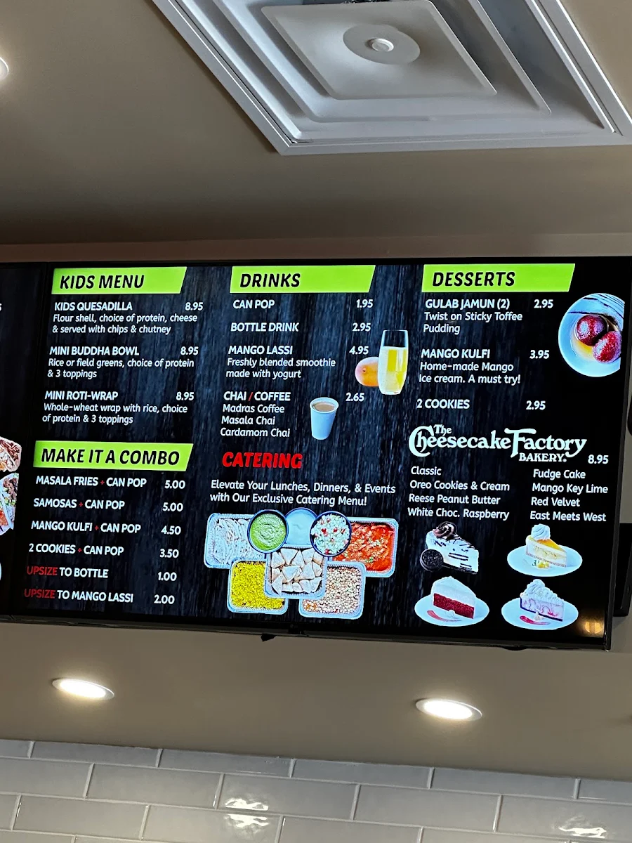 Menu, Twisted Indian Whitby
