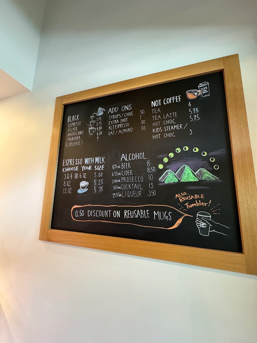 Menu, Eclipse Coffee Roasters