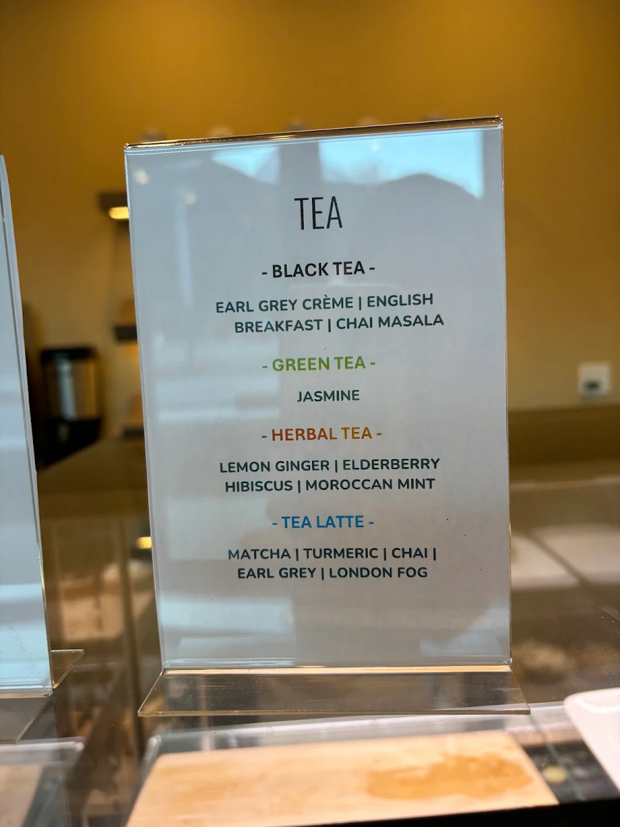 Menu, Eclipse Coffee Roasters