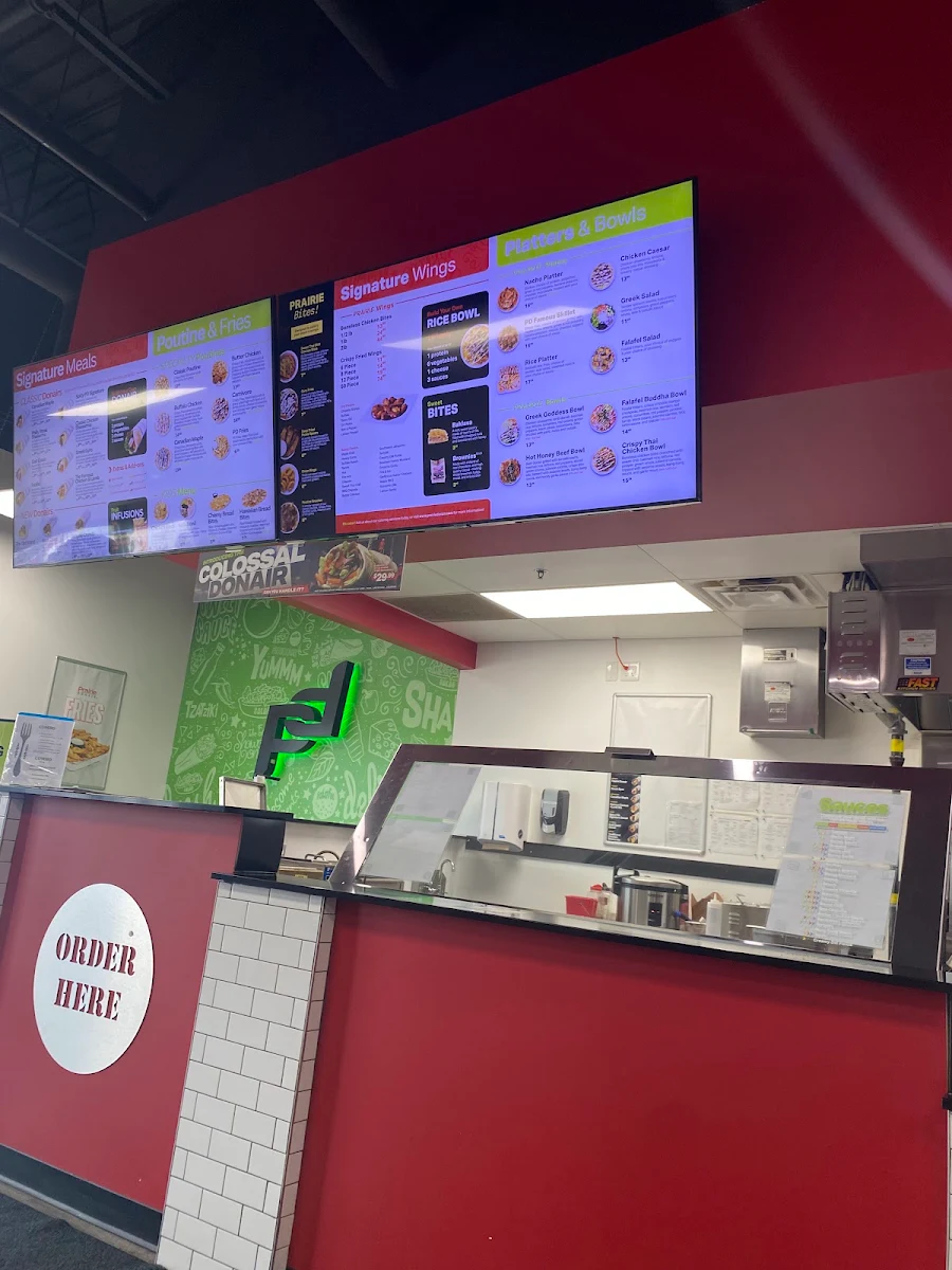 Menu, Prairie Donair Steinbach