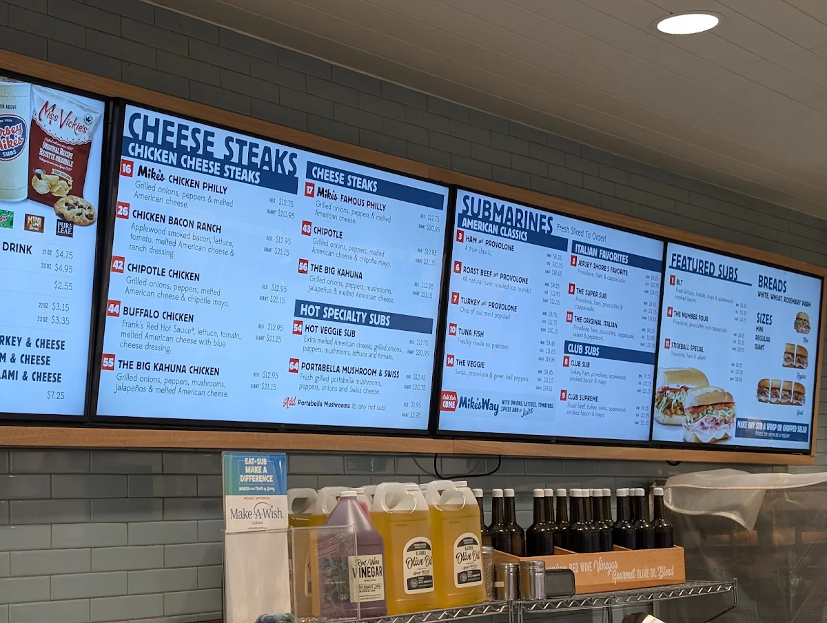 Menu, Jersey Mike's Subs