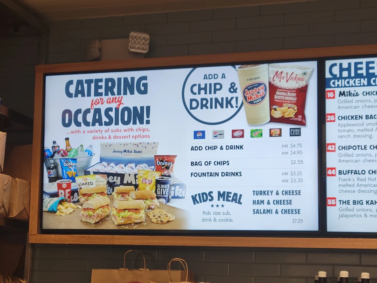 Menu, Jersey Mike's Subs