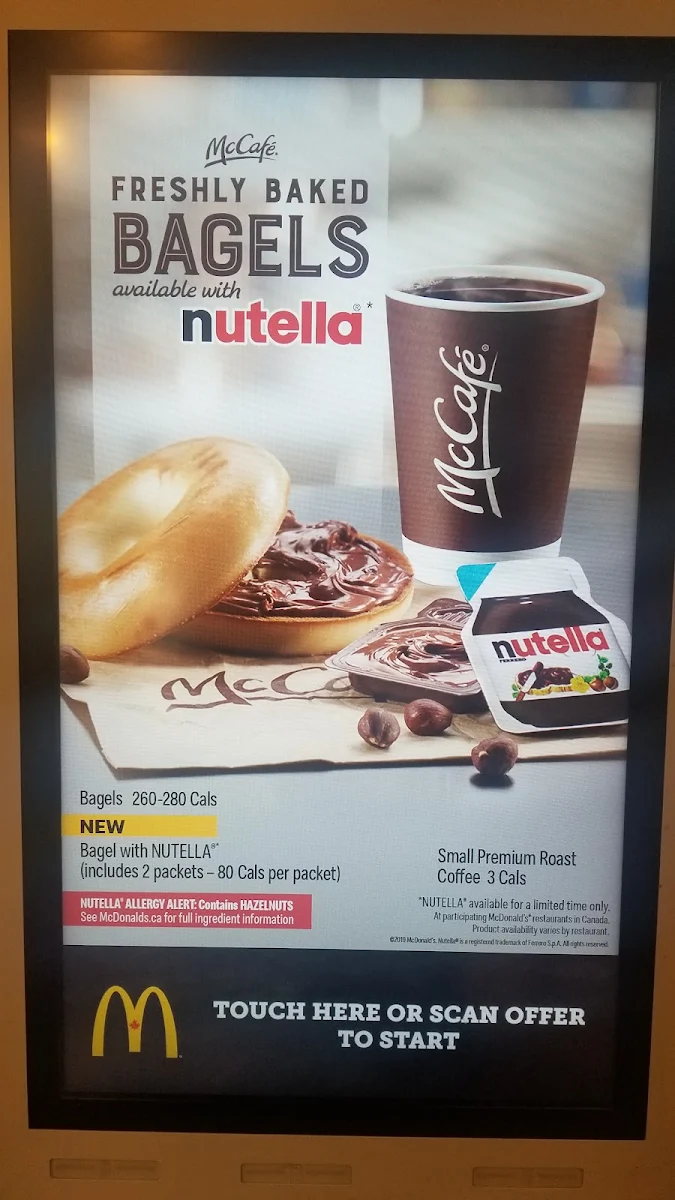 Menu, McDonald's