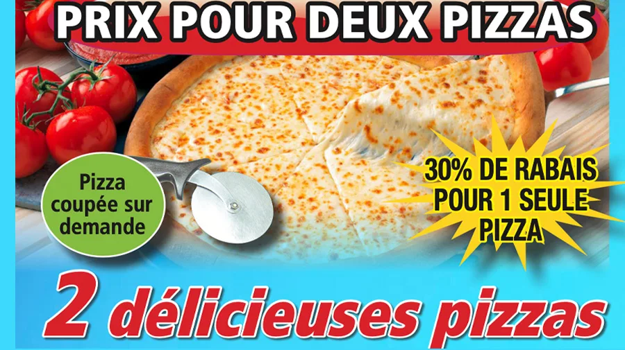 Menu, Champion Pizza