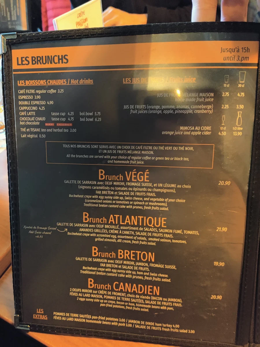 Menu, Breizh Café