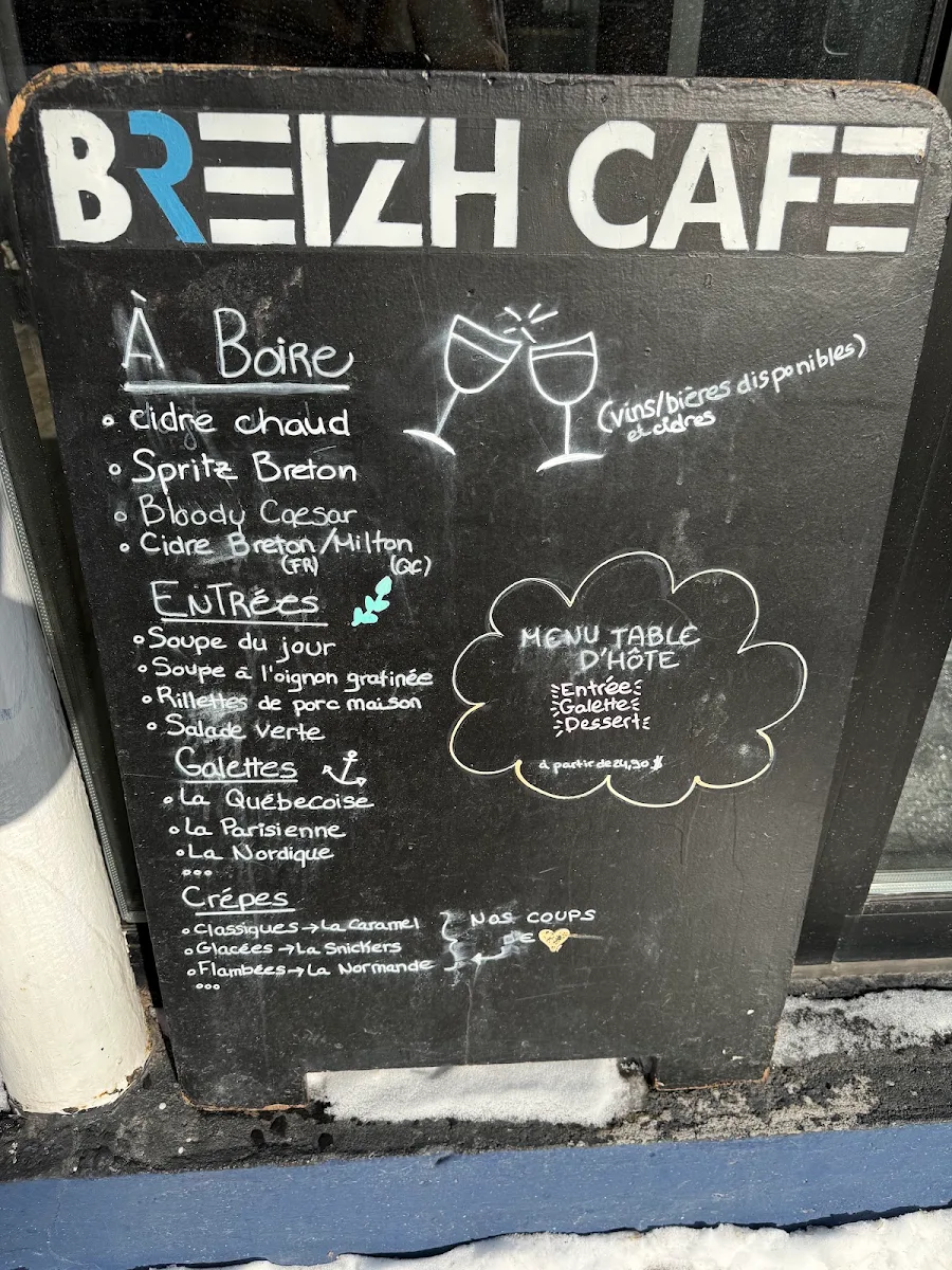 Menu, Breizh Café