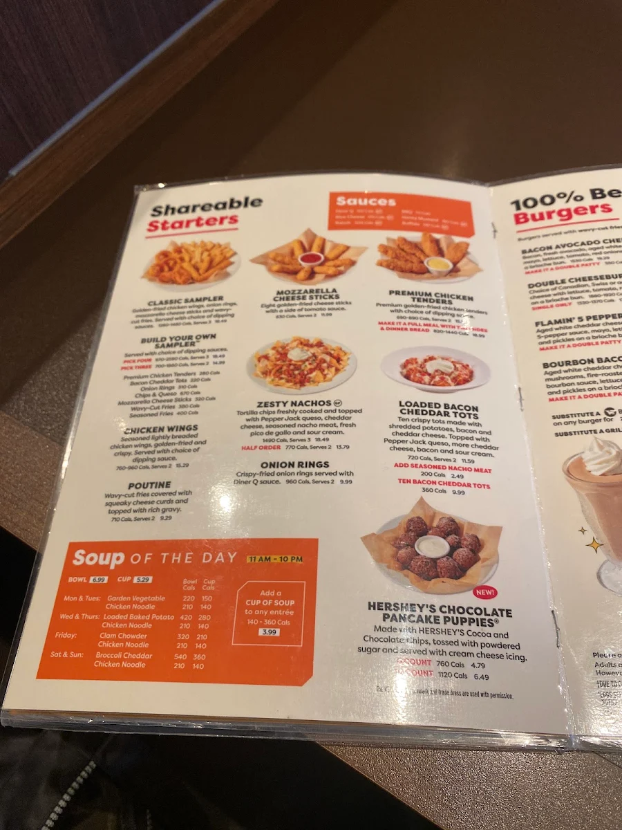 Menu, Denny's Restaurant Kamloops North