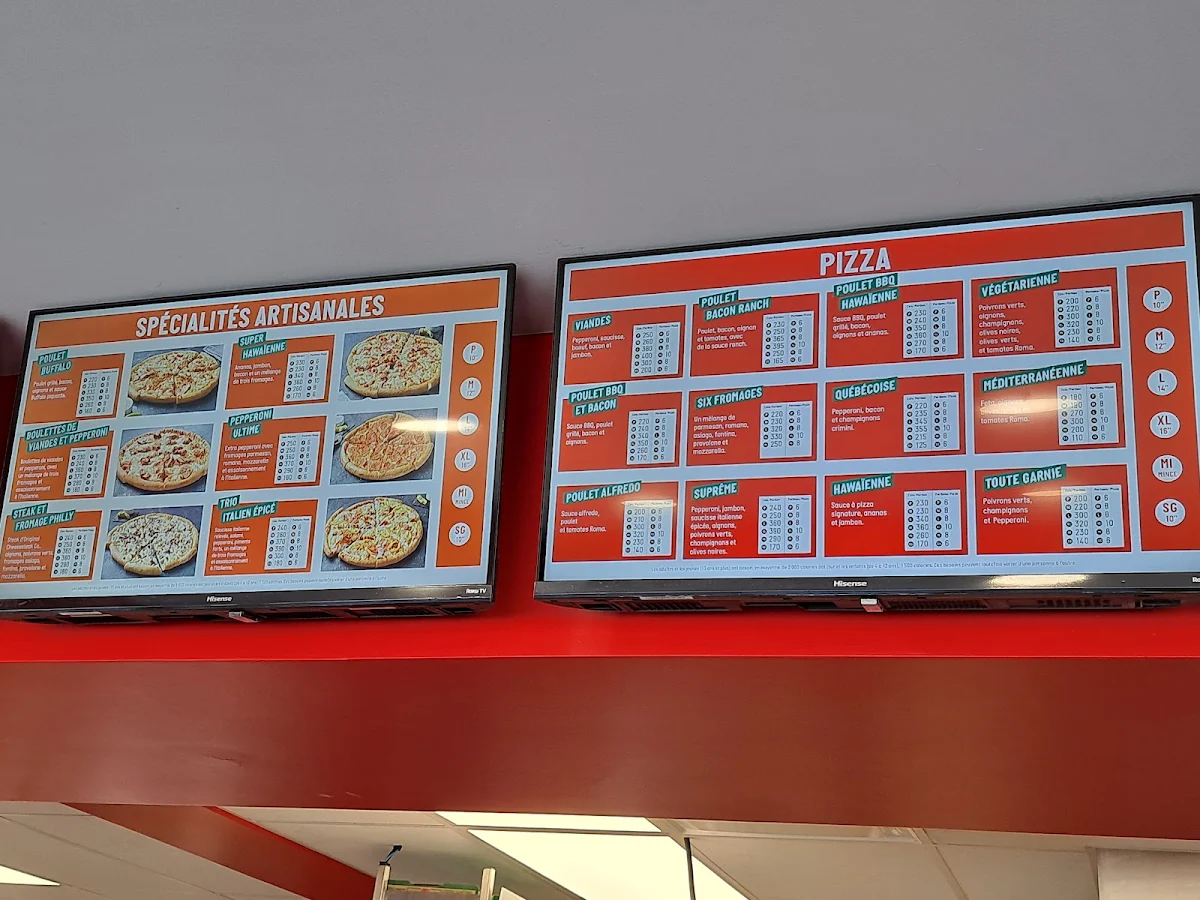 Menu, Papa John’s Pizza