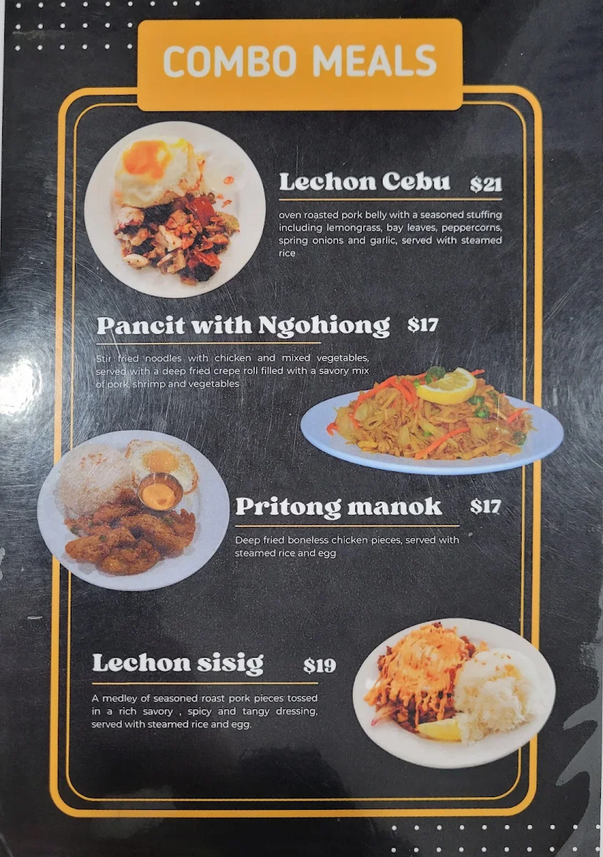 Menu, Mr. Siopao De Langley