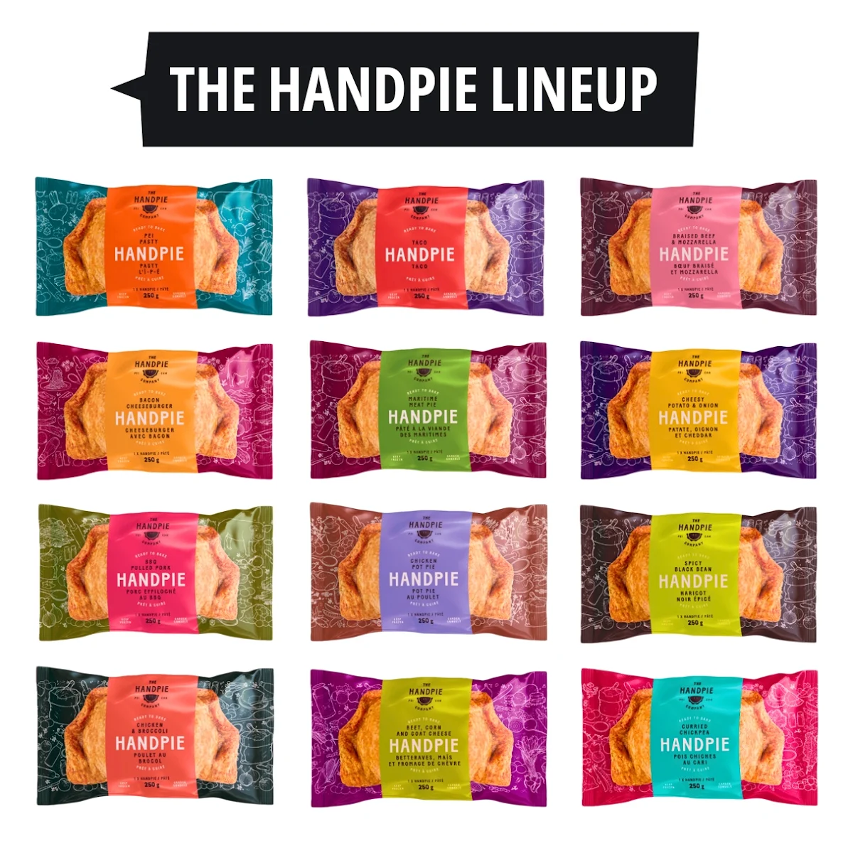 Menu, The Handpie Company - Cavendish