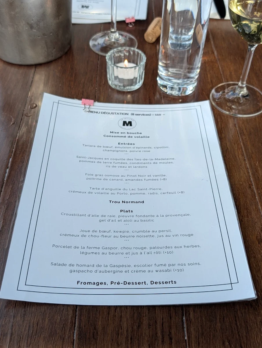 Menu, Le Millen