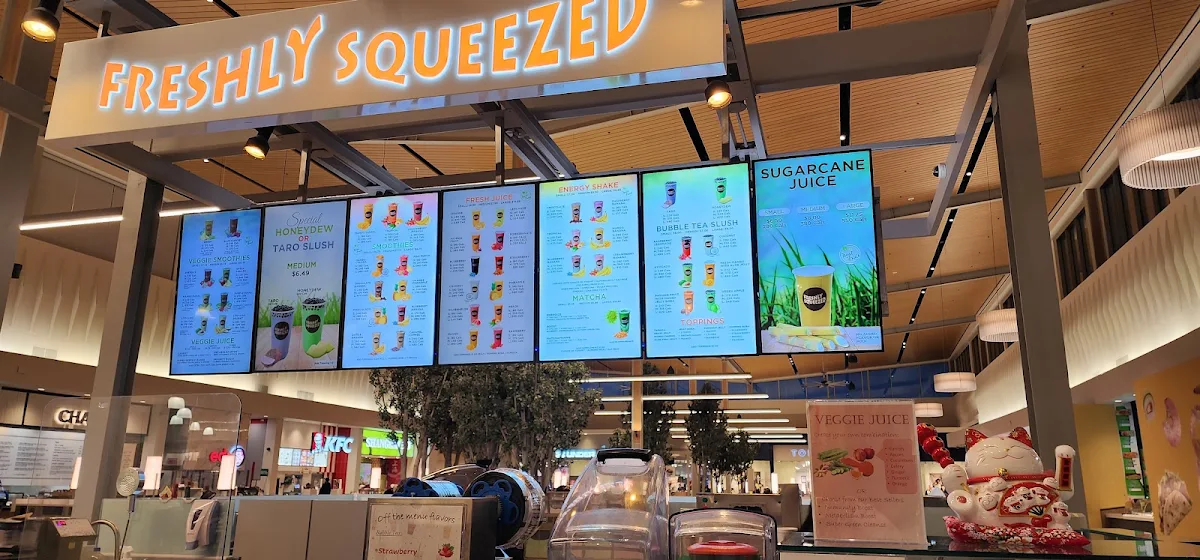 Menu, Freshly Squeezed