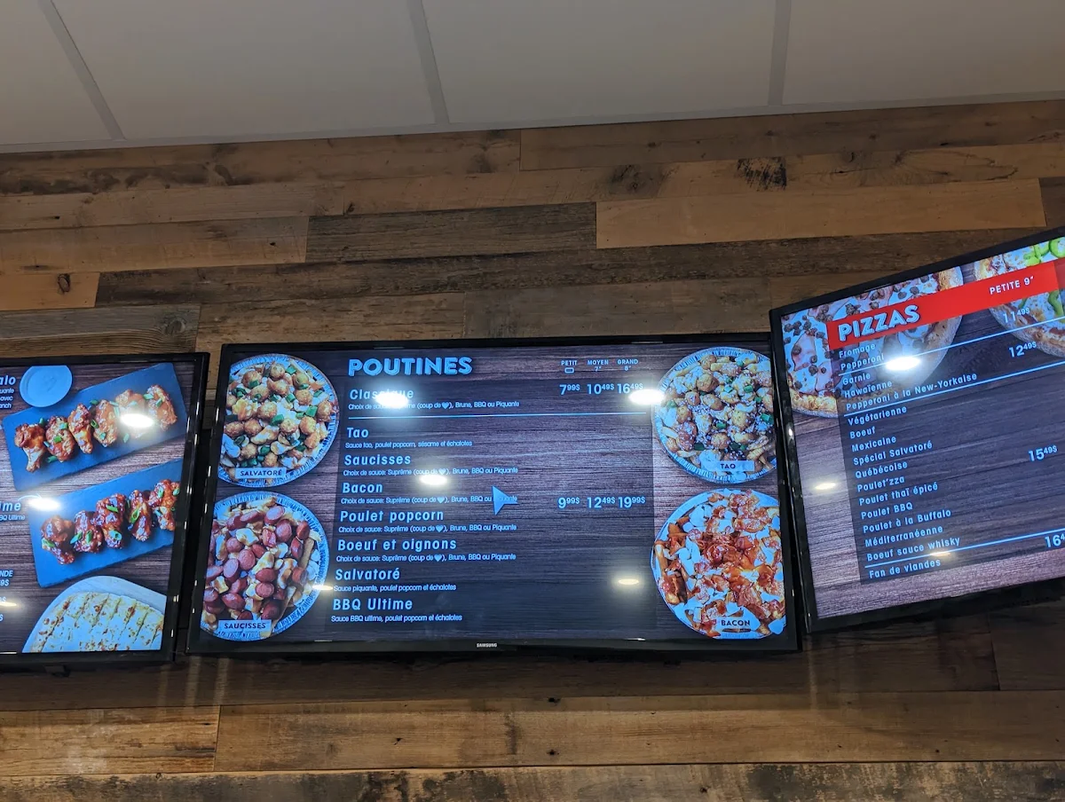 Menu, Pizza Salvatoré