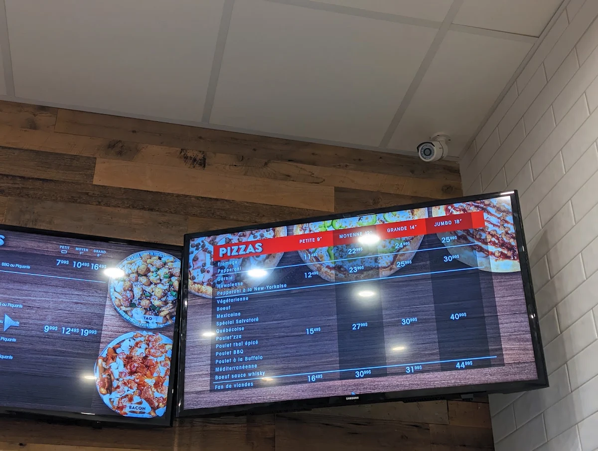 Menu, Pizza Salvatoré
