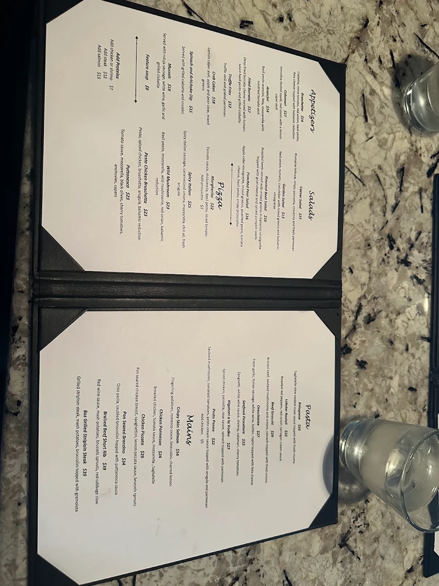 Menu, Cavallo Nero