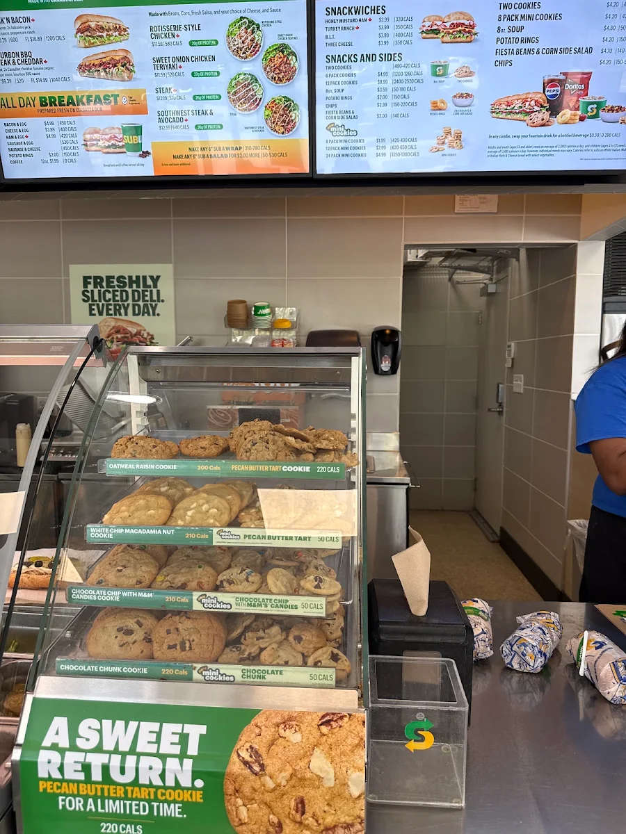 Menu, Subway