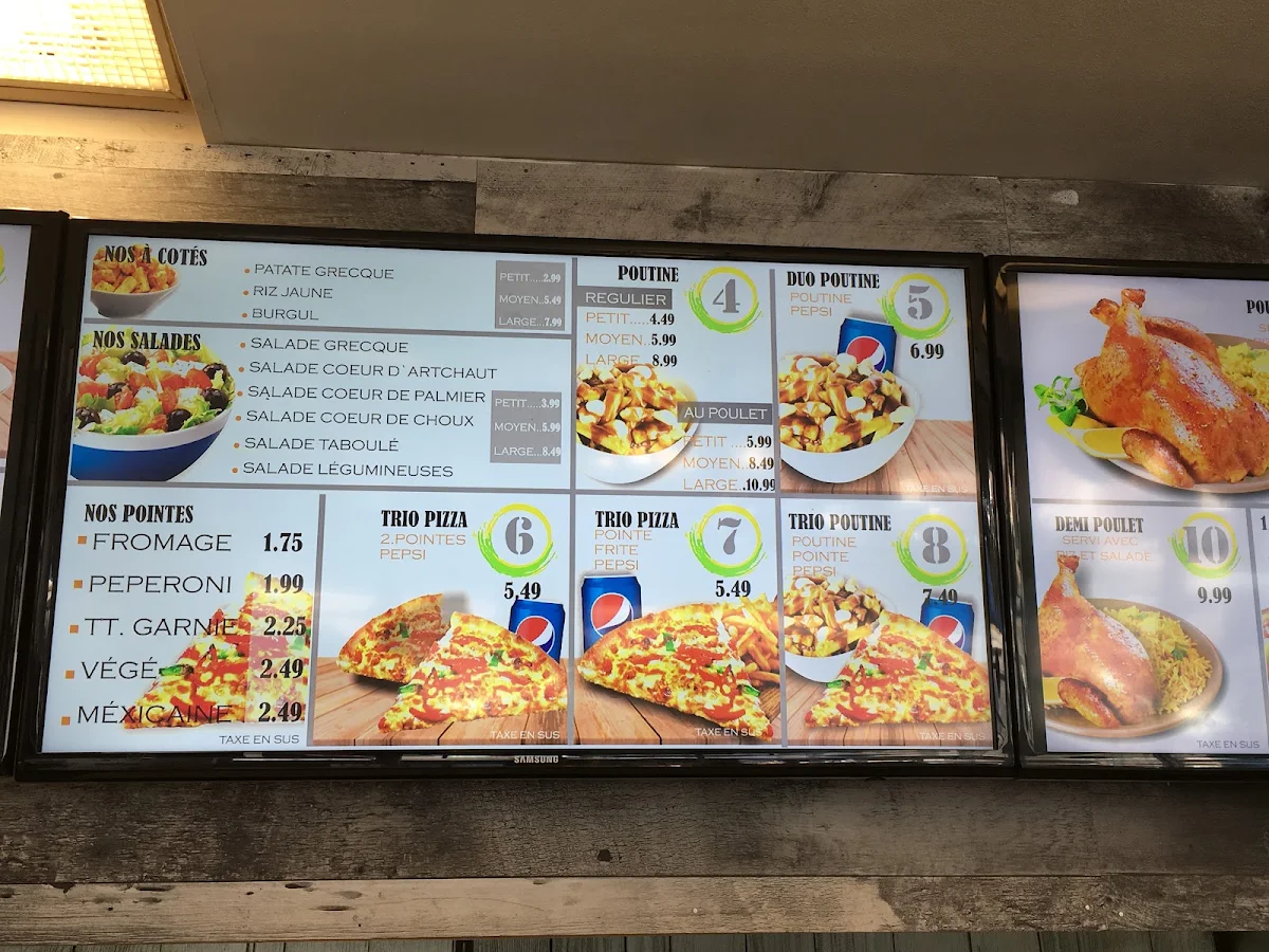 Menu, Pizza Lagua