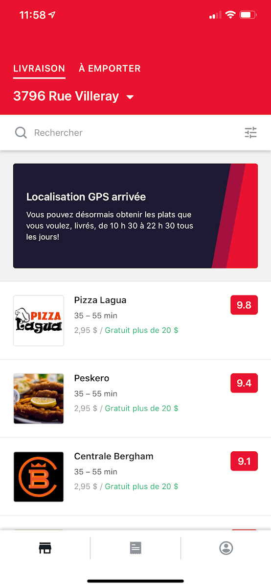 Menu, Pizza Lagua
