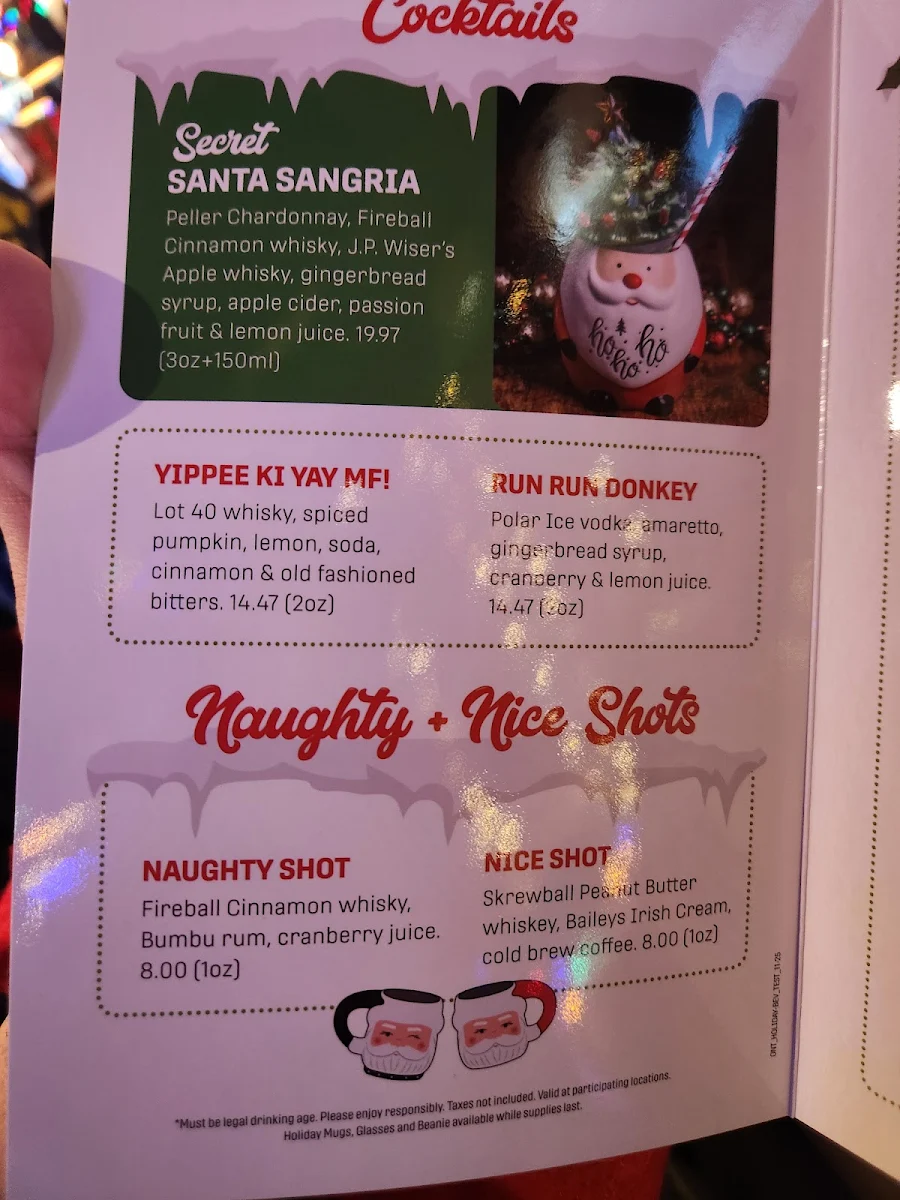 Menu, Jack Astor's Bar & Grill St Catharines