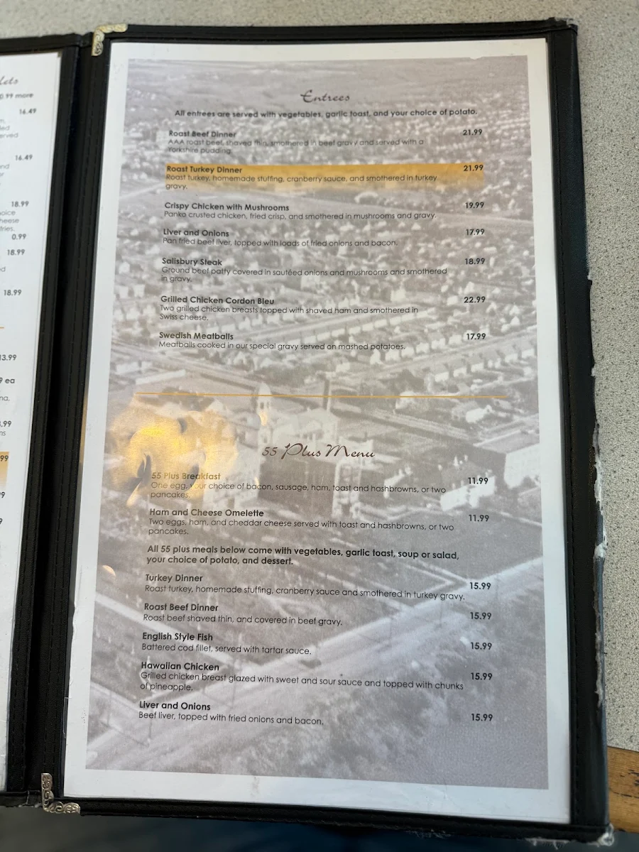 Menu, Seine River Cafe