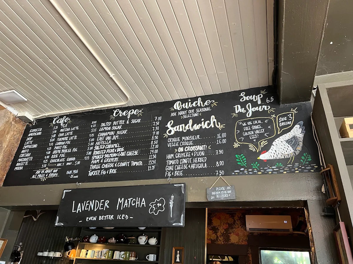Menu, Le Marché St. George