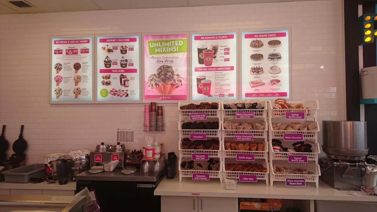 Menu, Marble Slab Creamery