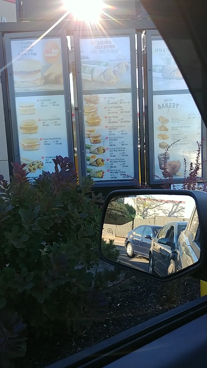Menu, McDonald's
