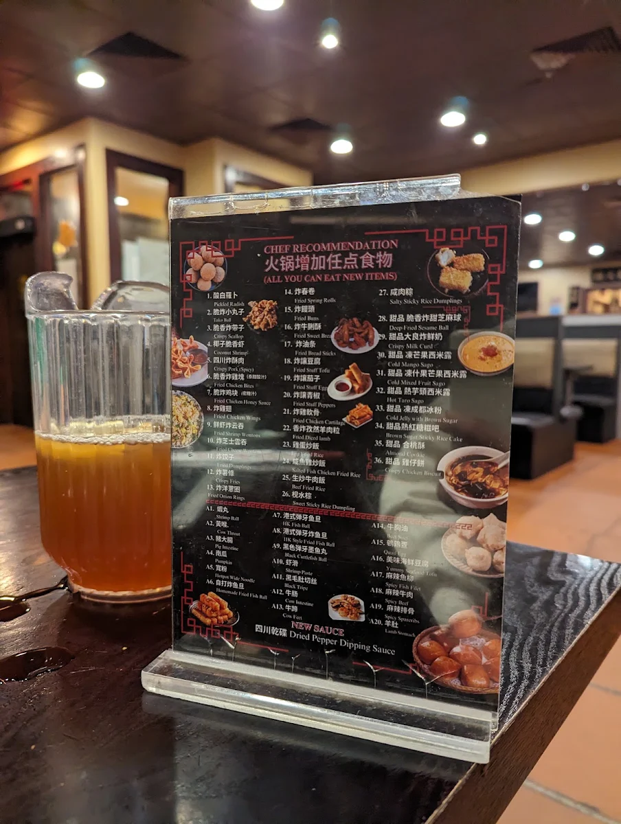 Menu, Kim Tao Hot Pot 金稻