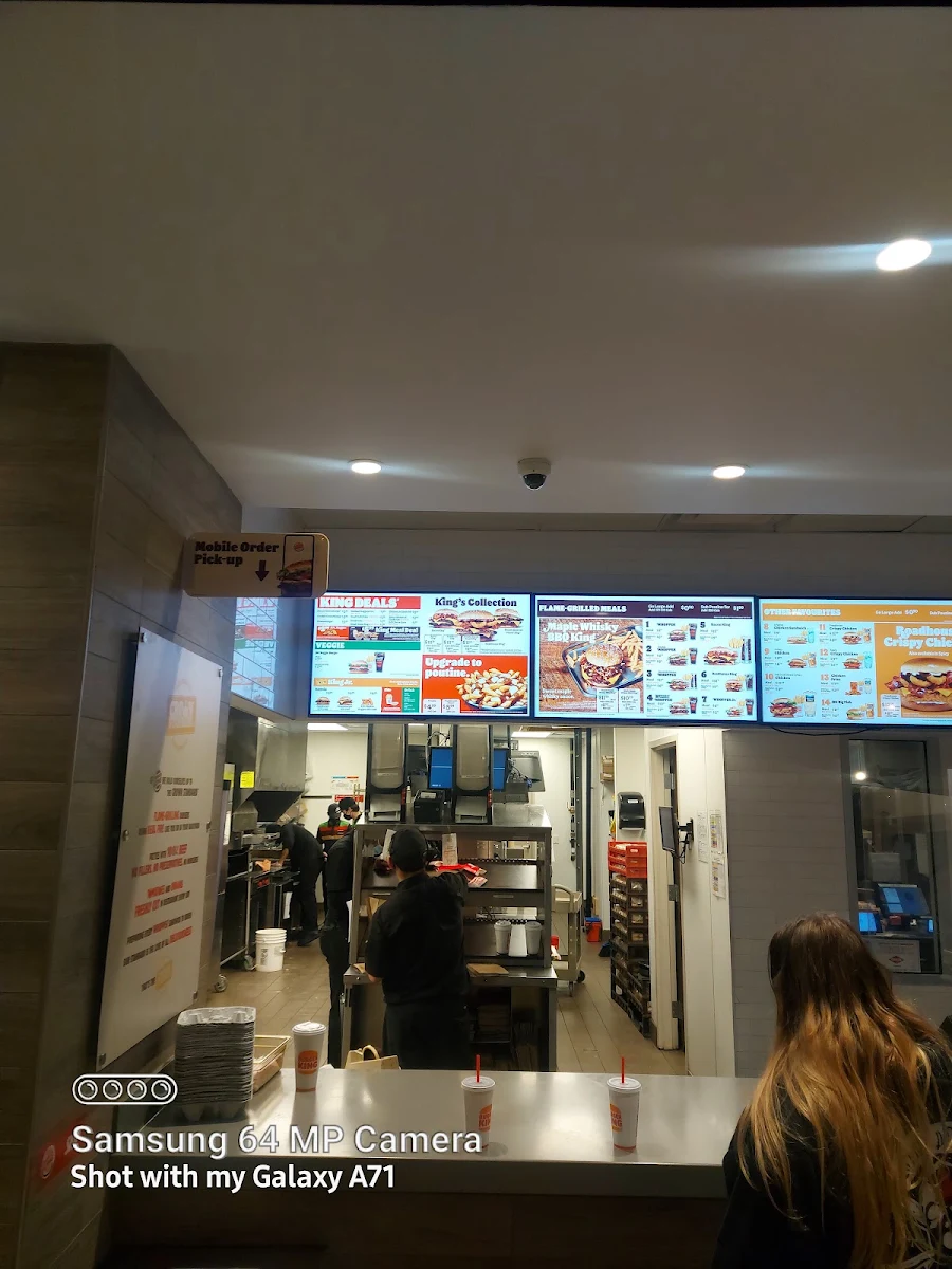 Menu, Burger King