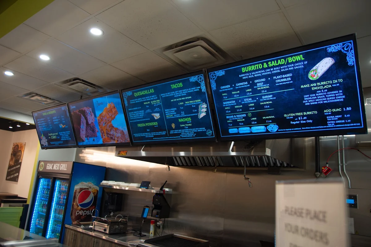 Menu, Guac Mexi Grill