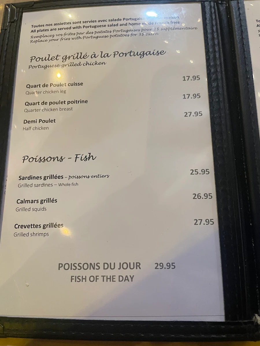 Menu, Restaurant Jano