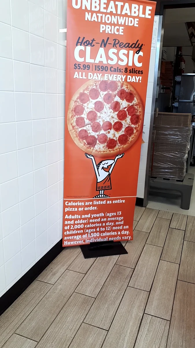 Menu, Little Caesars Pizza