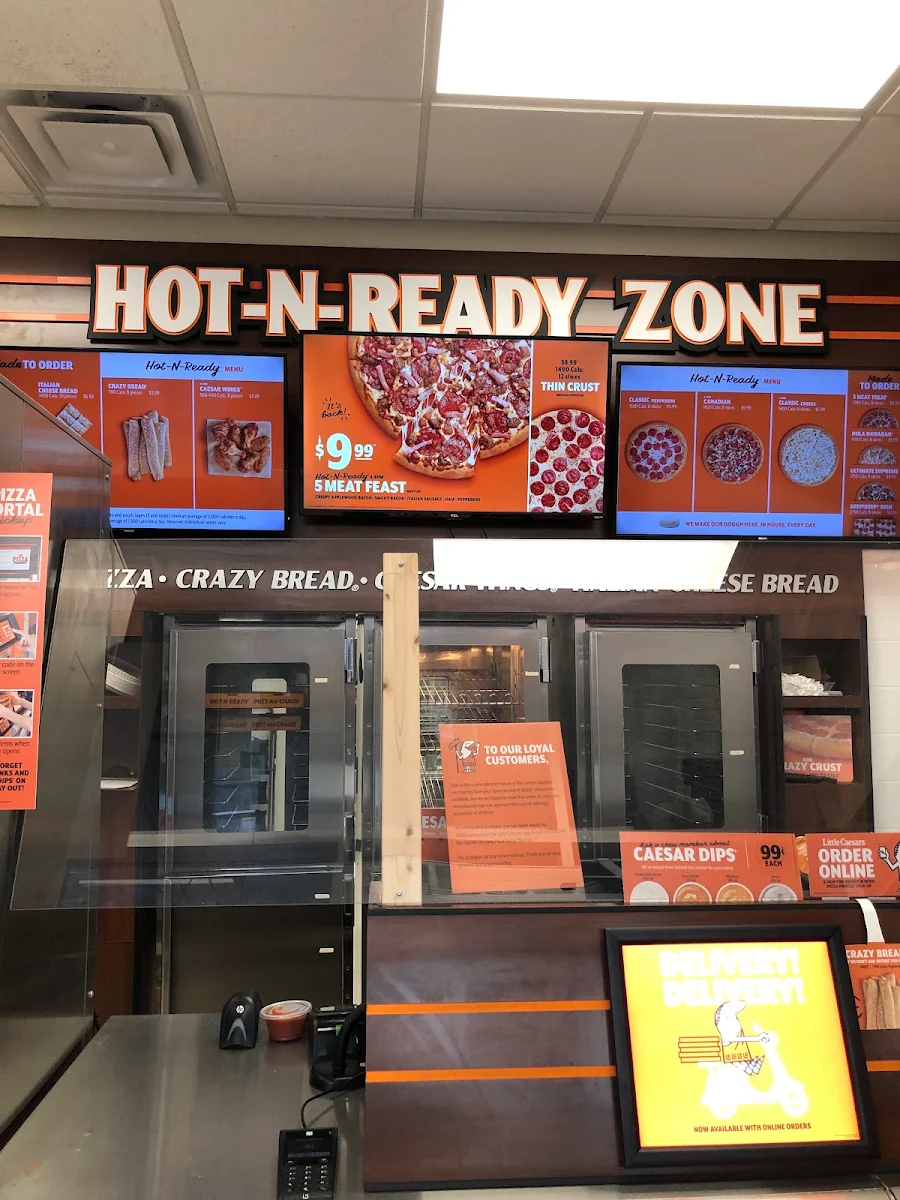 Menu, Little Caesars Pizza